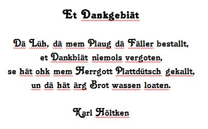 Karl Höltken - Et Dankgebiät
